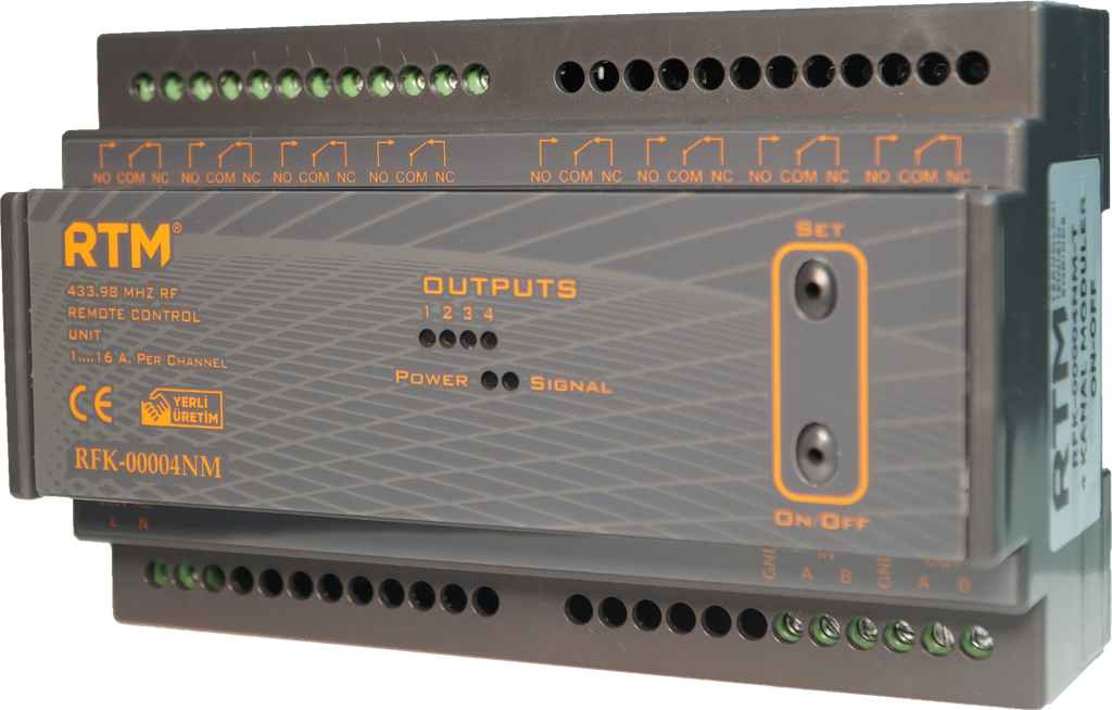 4 KANAL RF UZAKTAN KUMANDA RÖLE ÜNİTESİ V2 MODÜLLÜ