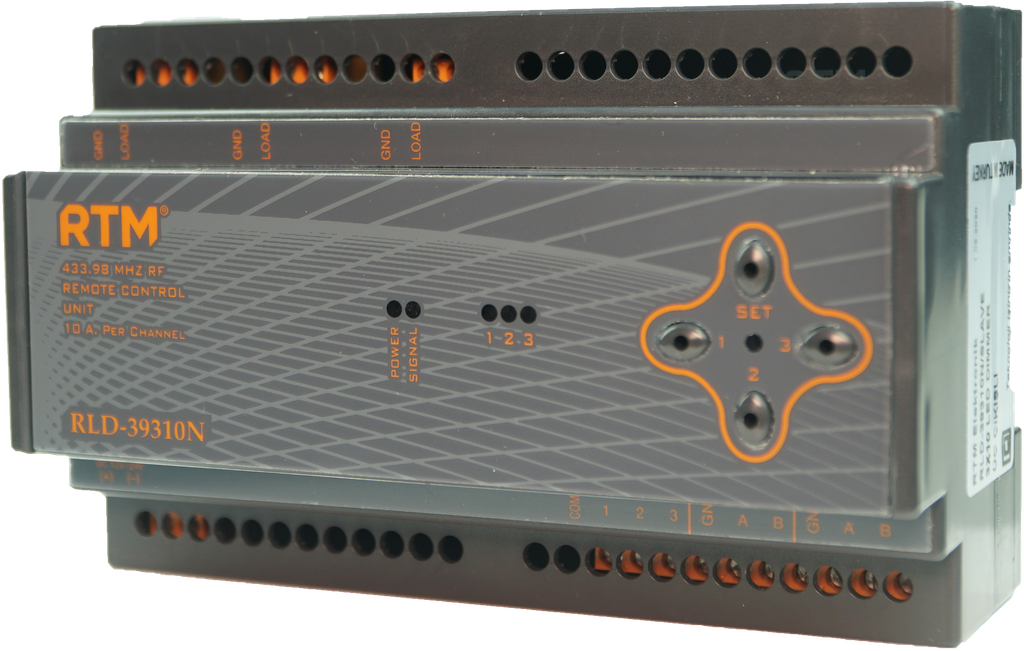 RLD-39313S  12-24V RF 3X10A SLAVE ÜÇ ÇIKIŞLI LED DİMMER