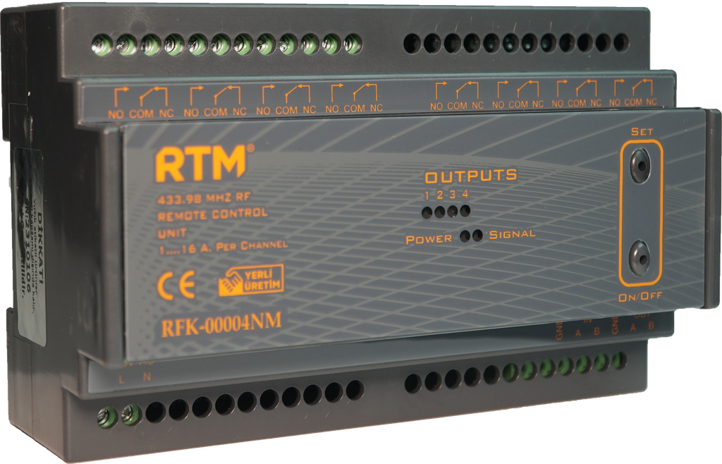 4 KANAL RF UZAKTAN KUMANDA RÖLE ÜNİTESİ V2 MODÜLLÜ
