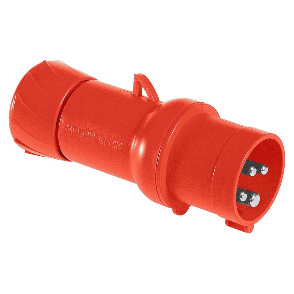 4x16A, trifaze, 3P+T, IP44, HIZLI BAĞLANTI, Düz Fiş 