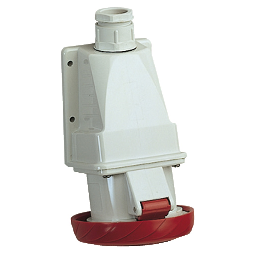 4x32A, trifaze, 3P+T, IP67, VİDALI Duvar Prizi 