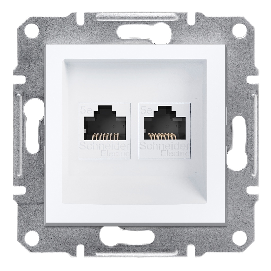 Asfora 2*RJ45CAT5e-UTP çerçevesiz