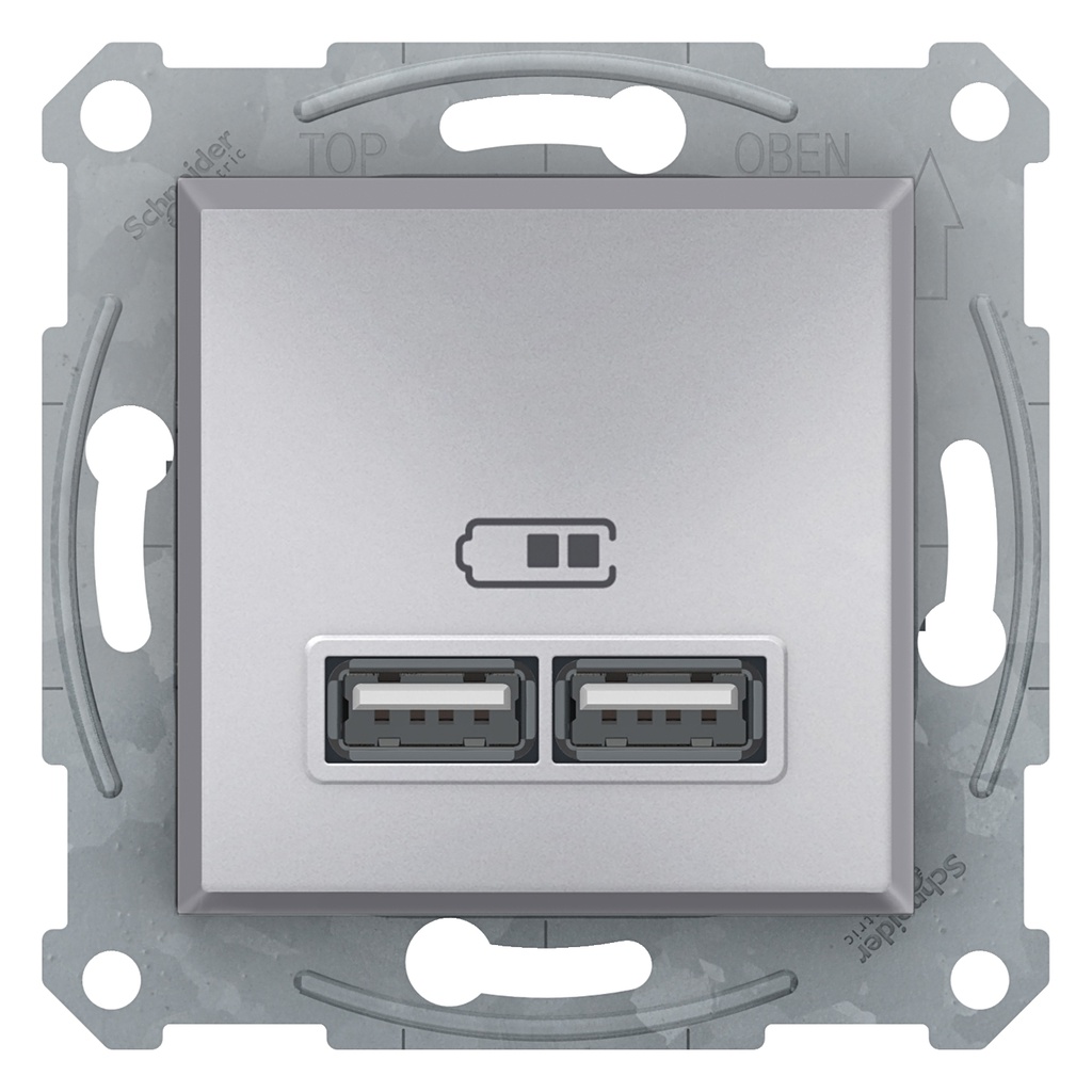 Asfora USB Prizi 2,1A alüminyum