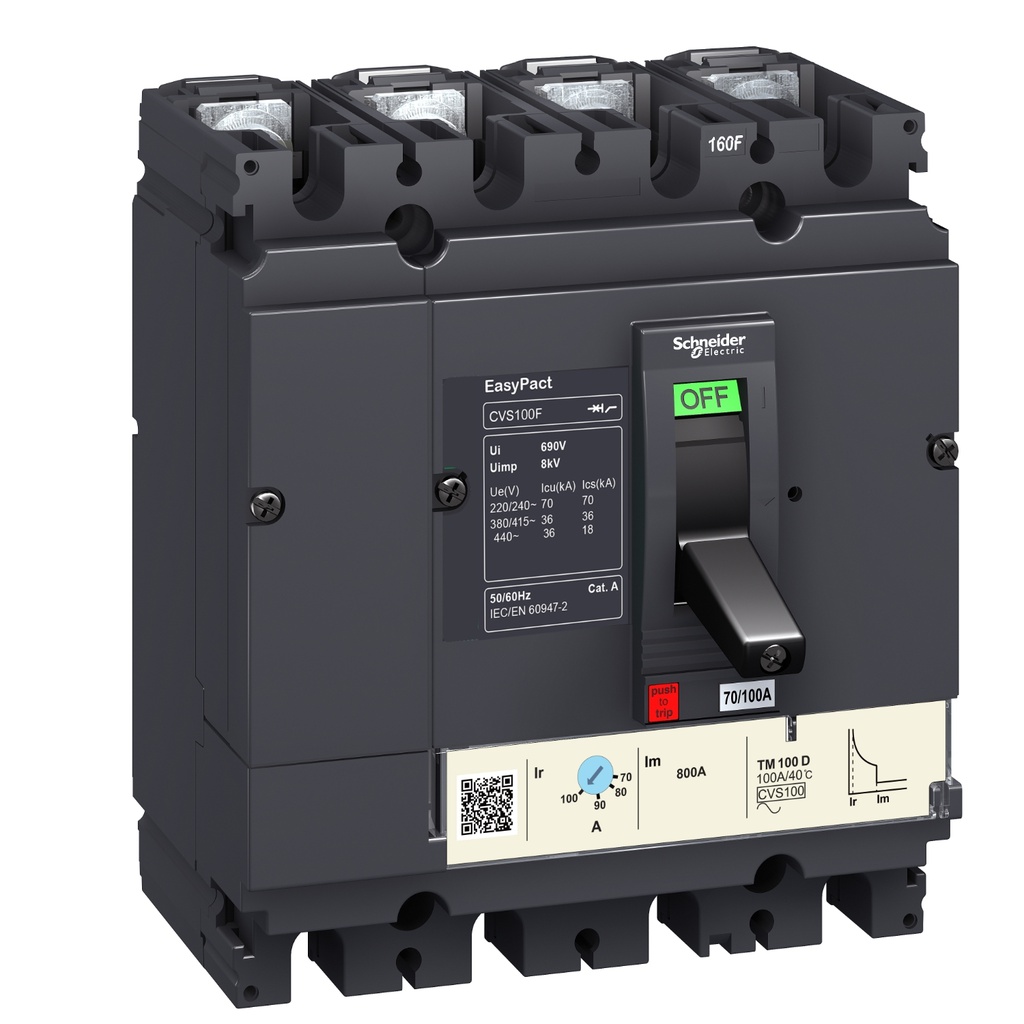 CVS100B TM80D 4P3D Devre Kesici