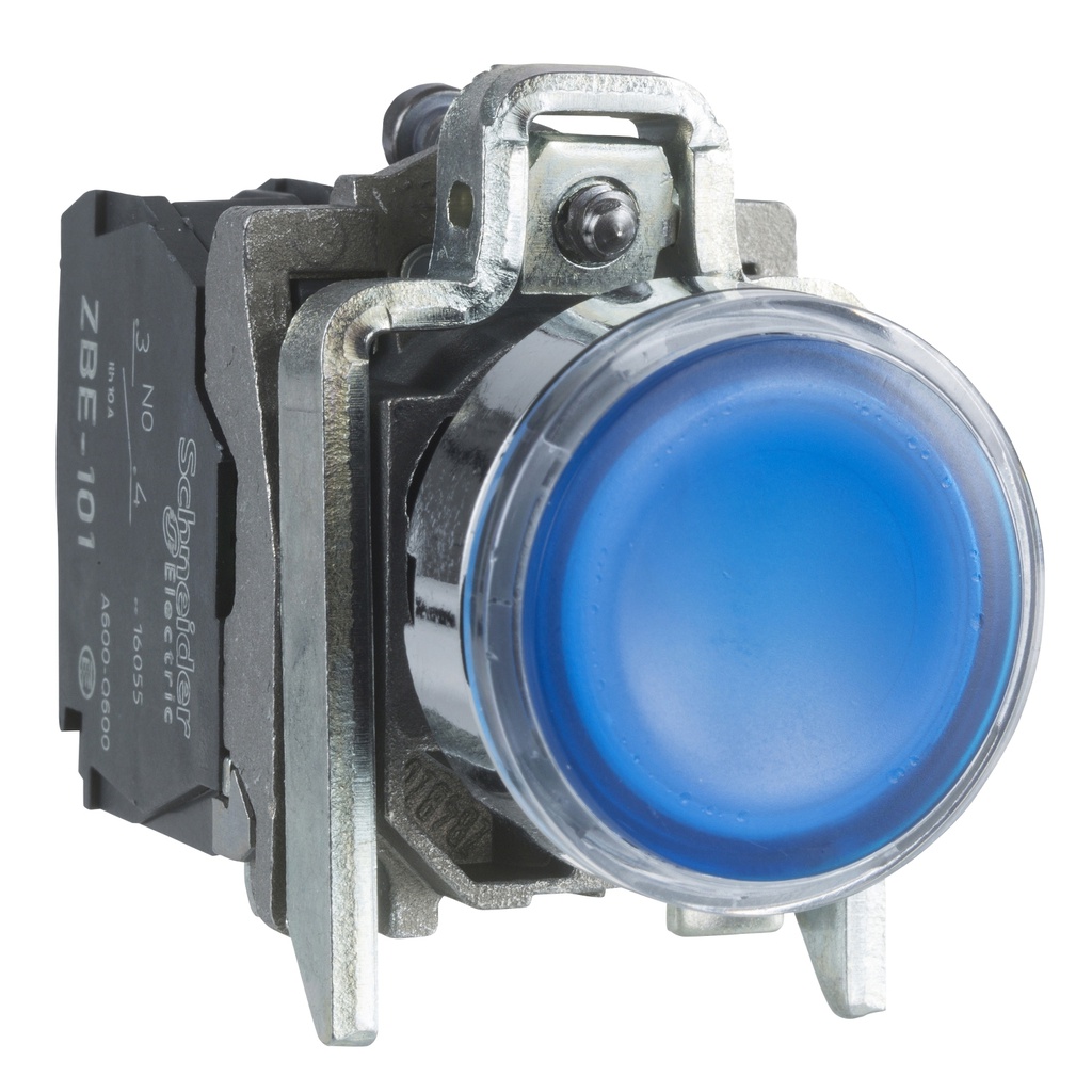 Işıklı buton, mavi 24VAC/DC