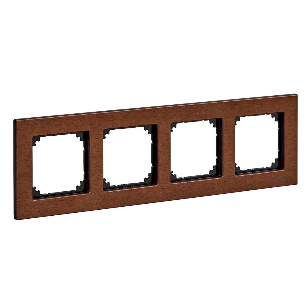 Merten Dörtlü çerçeve, M-Elegance Glass, Kiraz