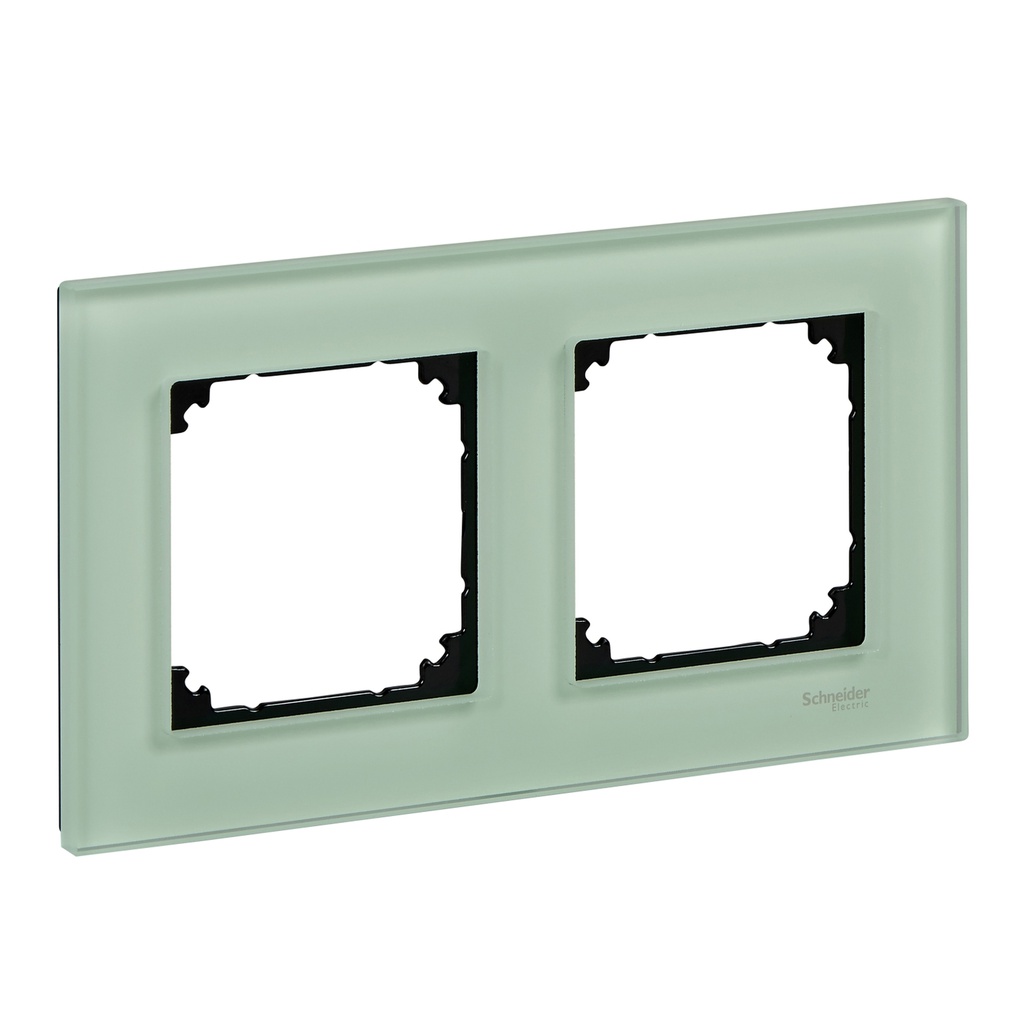 Merten İkili çerçeve, M-Elegance Glass, Zümrüt yeşili