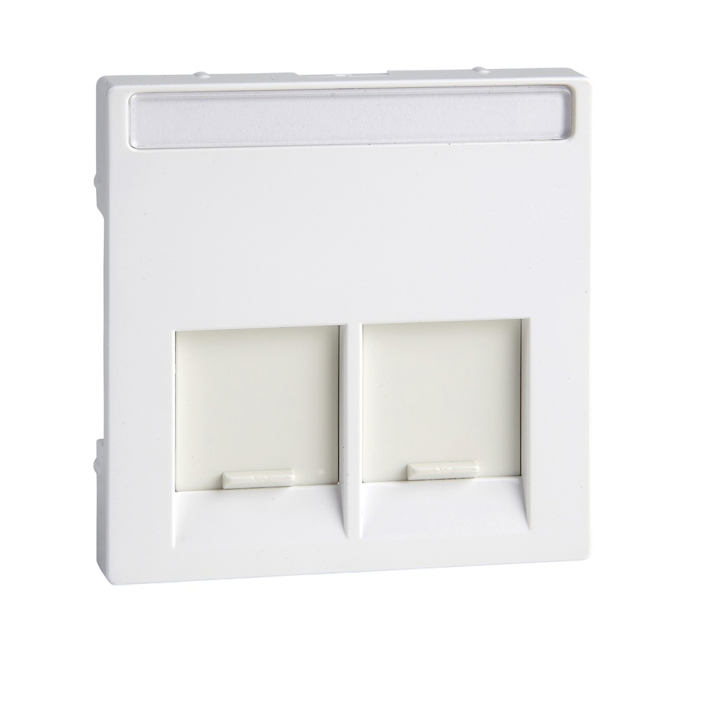 Merten İkili RJ45 tuş kapağı, System-M, Aktif beyaz