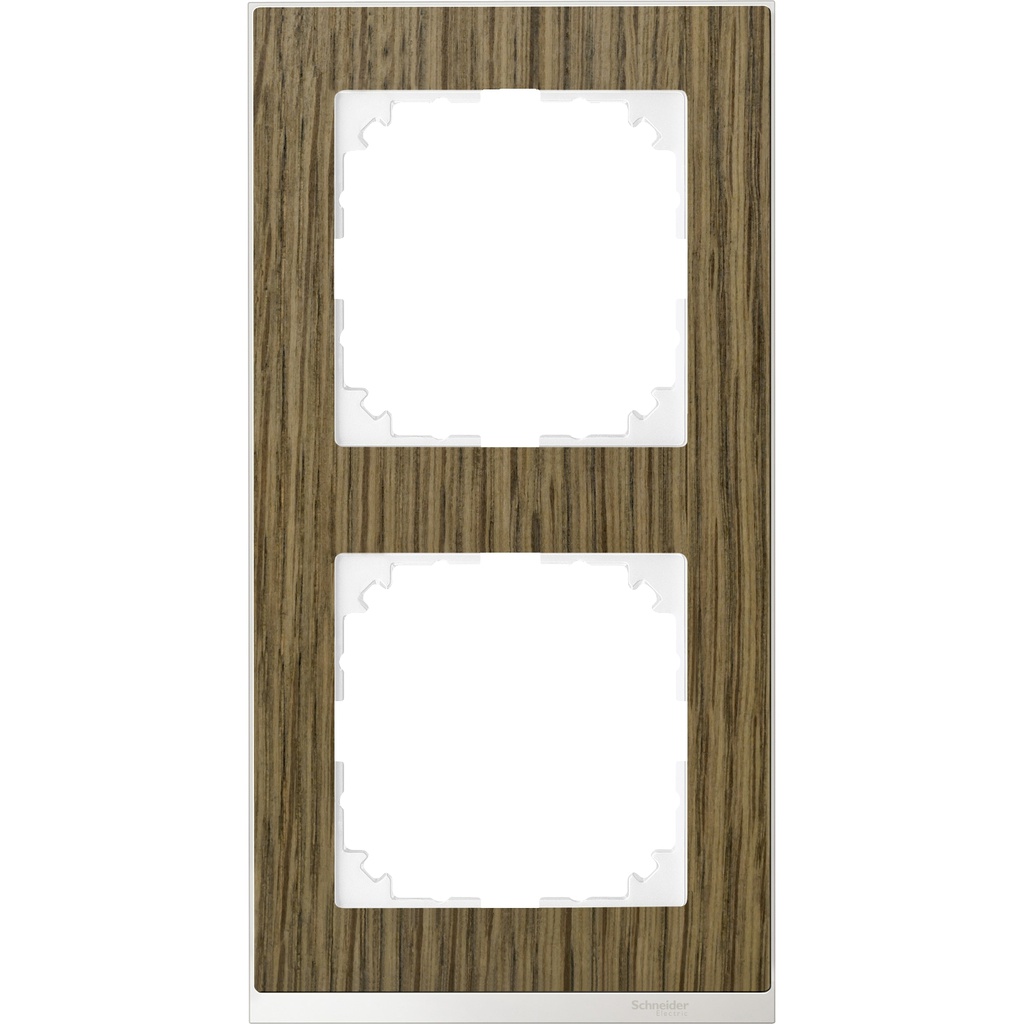 Merten M-Pure Decor ikili çerçeve Meşe