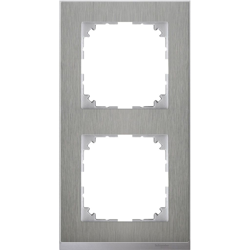 Merten M-Pure Decor ikili çerçeve Metal
