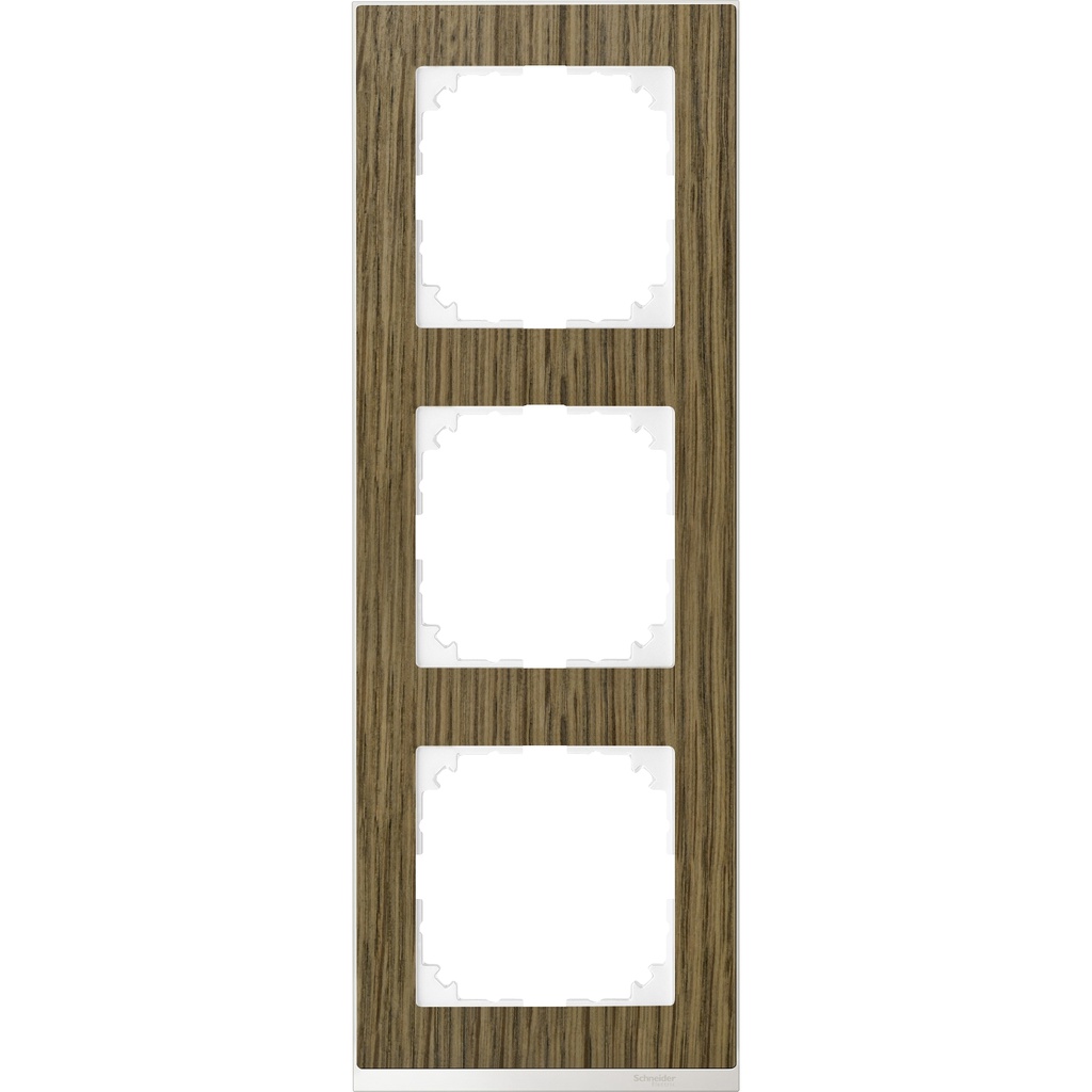 Merten M-Pure Decor üçlü çerçeve Meşe
