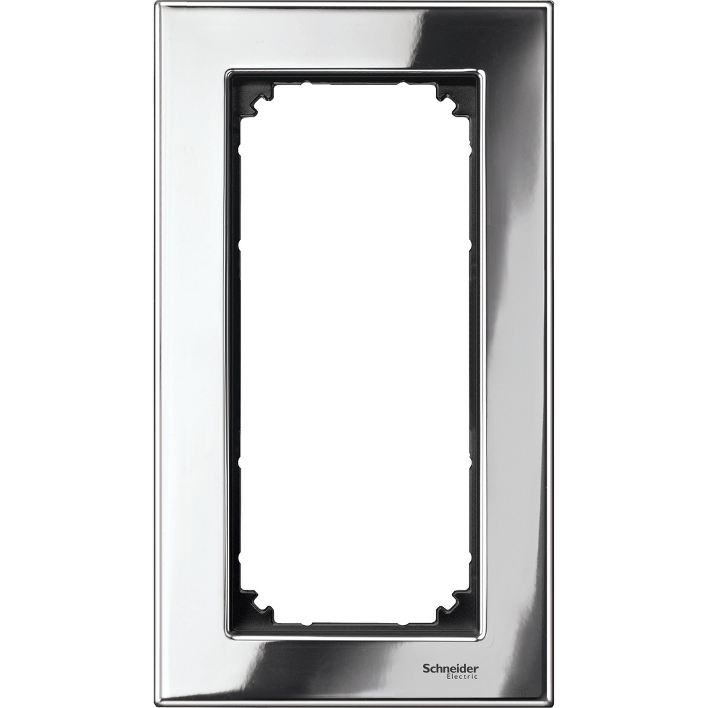 Merten Traş Prizi çerçevesi, M-Elegance Glass, Krom