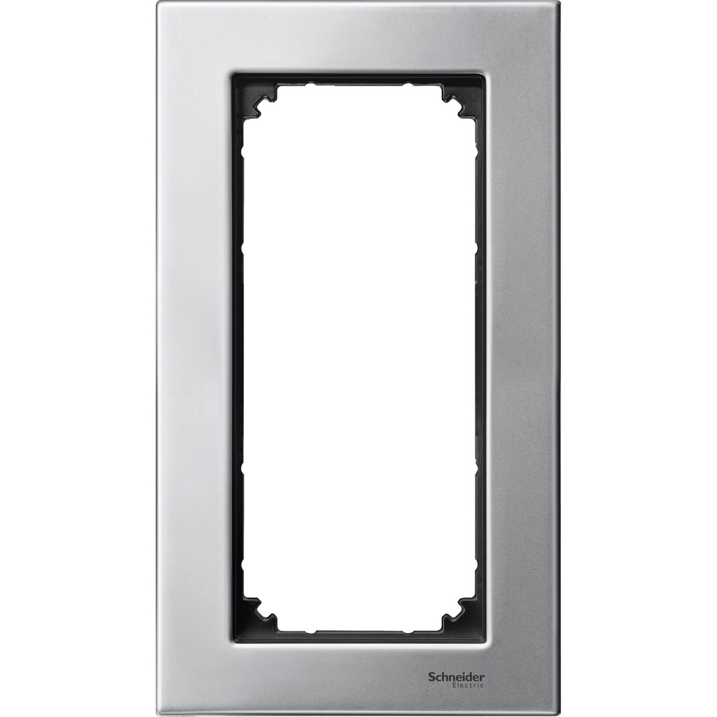 Merten Traş Prizi çerçevesi, M-Elegance Glass, Platinyum gümüşü