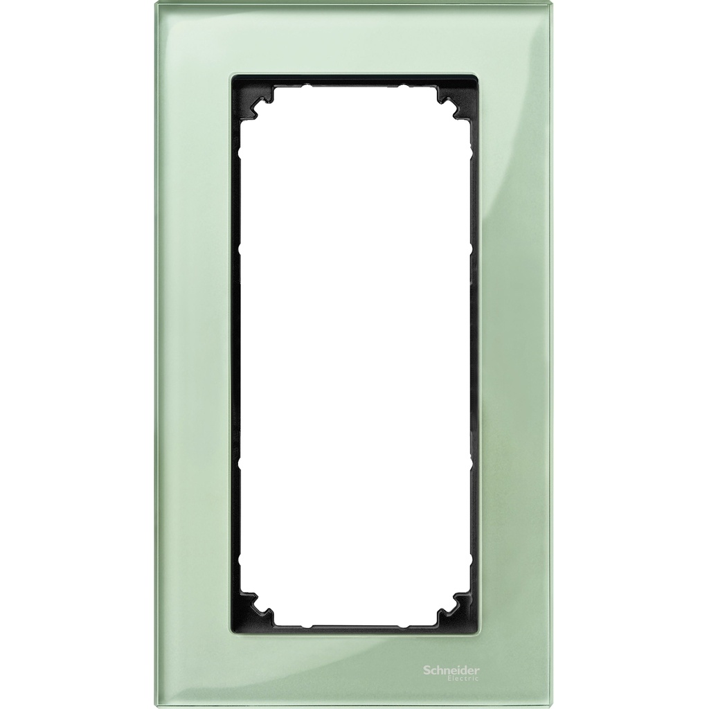 Merten Traş Prizi çerçevesi, M-Elegance Glass, Zümrüt yeşili