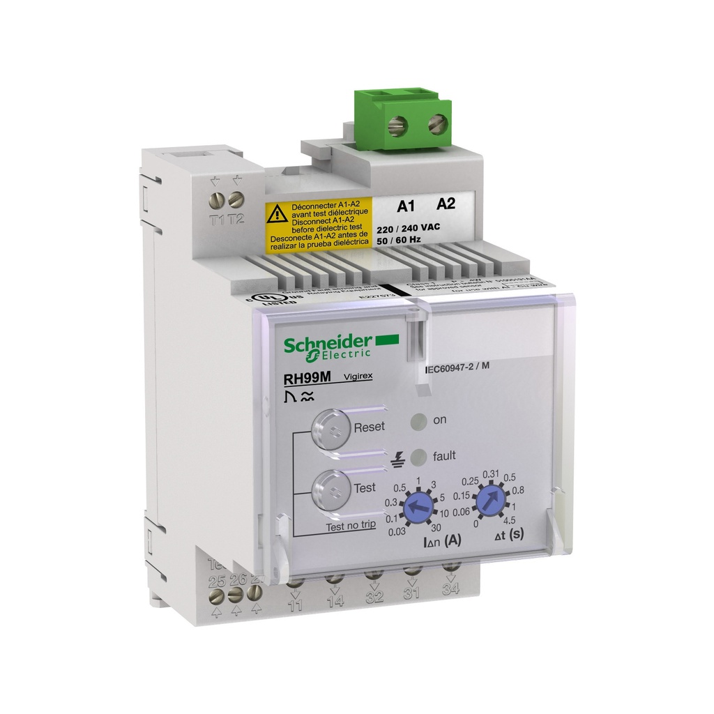 RH99M RÖLE MAN.RST. 0.03-30A 0-4.5S 415V