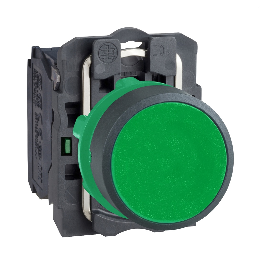 Schneider Electric yeşil buton Ø22 yaylı dönüş 1NA