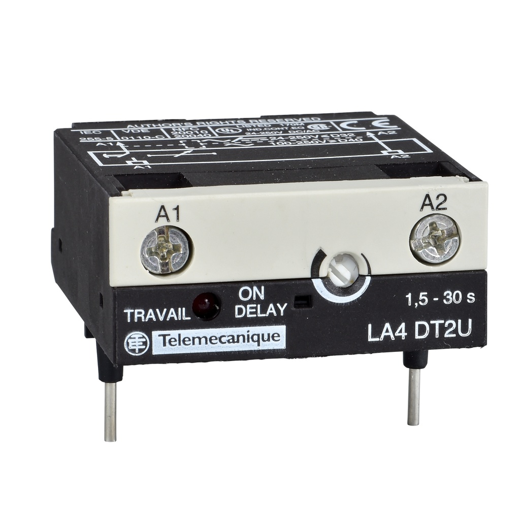 TeSys D Elektronik Zaman Rölesi 1.5-30sn 24VDC-250VAC