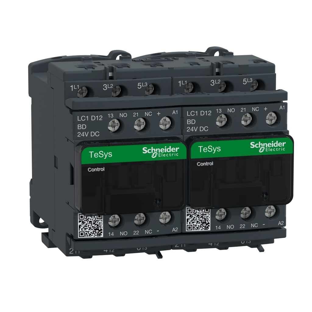 TeSys D Kontaktör Env 12A AC3 24VDC 