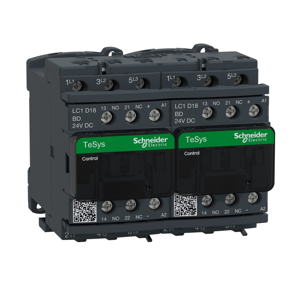 TeSys D Kontaktör Env 18A AC3 24VDC 