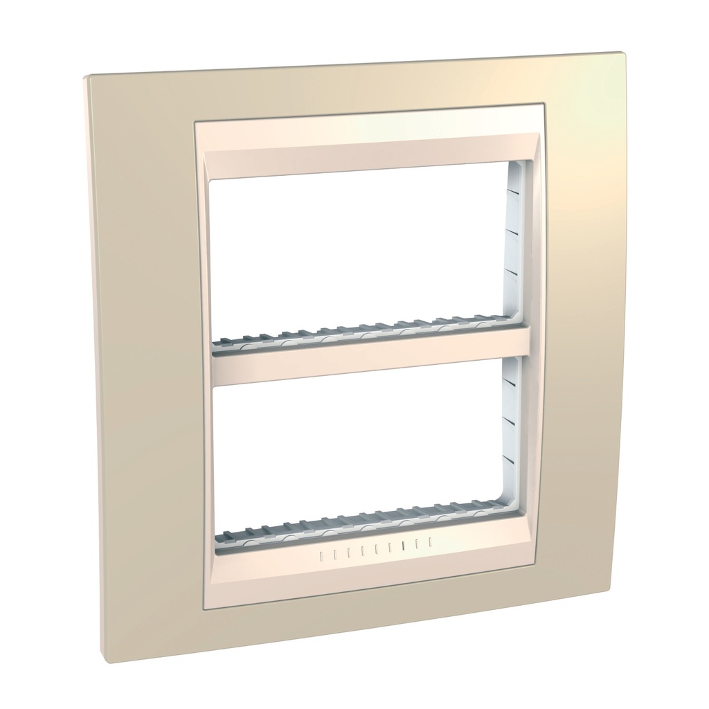 Unica Kum sarısı-Fildişi 2x4 Modül çerçeve
