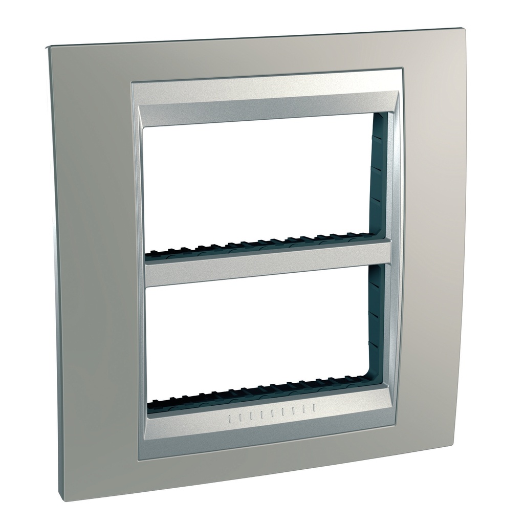 Unica Mat nikel-Alüminyum 2x4 Modül çerçeve