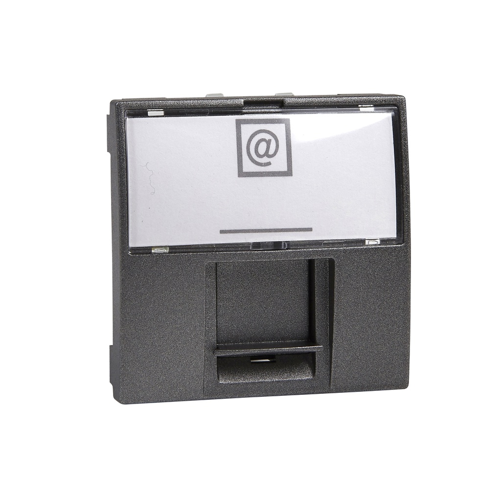 Unica RJ45 Cat 5e UTP- 2 Modül Grafit