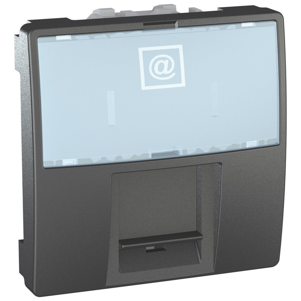 Unica RJ45 Cat 6 UTP- 2 Modül Grafit