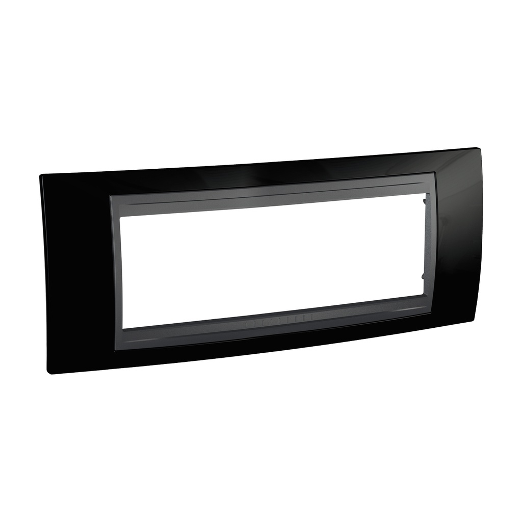 Unica Rodyum siyahı-Grafit Altı Modül çerçeve