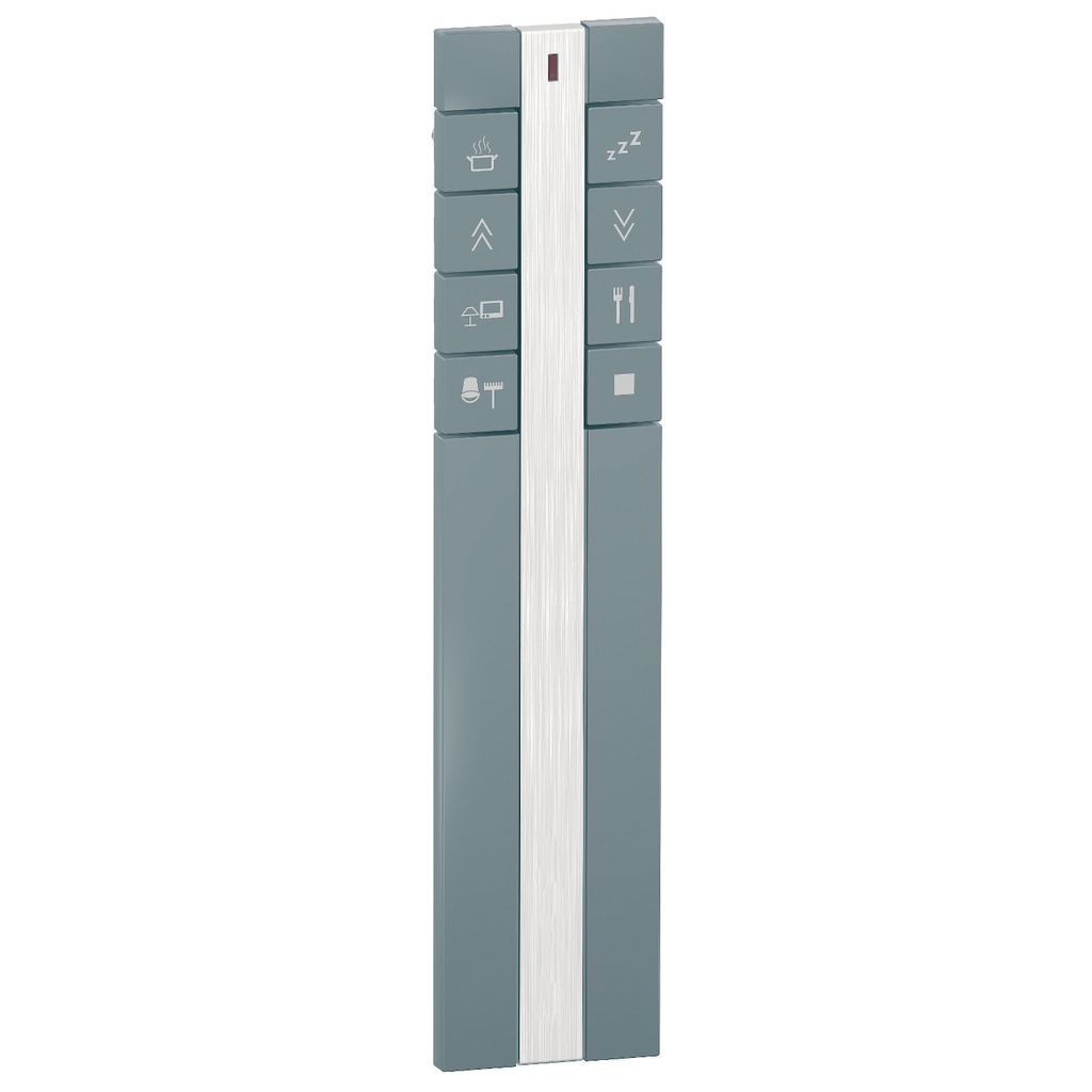 Unica Wireless Metal uzaktan kumanda - 8 tuşlu