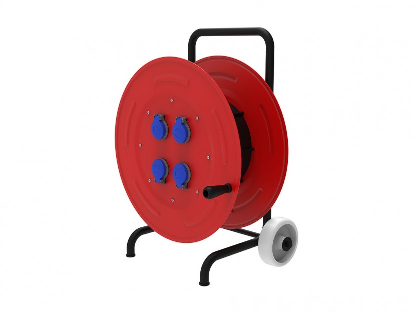 1/16A. 220V. 4 Ad. Prizli Metal Makara 5x2,5mm TTR 100m. Kapasiteli Arabalı