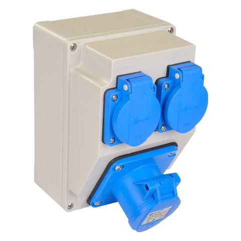 120x170 - Kombinasyon / 3x16A - IP 44 (1) + PP (2)