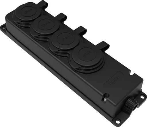 [BY10-106] 1/16A.220V.Kauçuk 4'lü Grup Priz