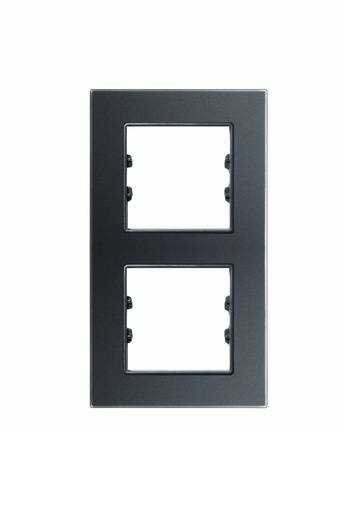 [APG512-71] MAT SİYAH DİKEY İKİLİ ÇERÇEVE