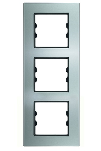 [APG413-71] PARLAK GÜMÜŞ DİKEY ÜÇLÜ