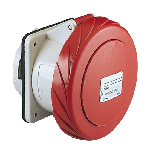 [PKF32G734] 4x32A, trifaze, 3P+T, IP67, VİDALI Düz Makine Prizi 