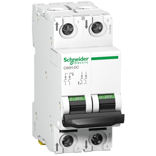 [A9N61532] Acti9 C60H-DC 2P 20A, 6kA C Eğrisi Otomat