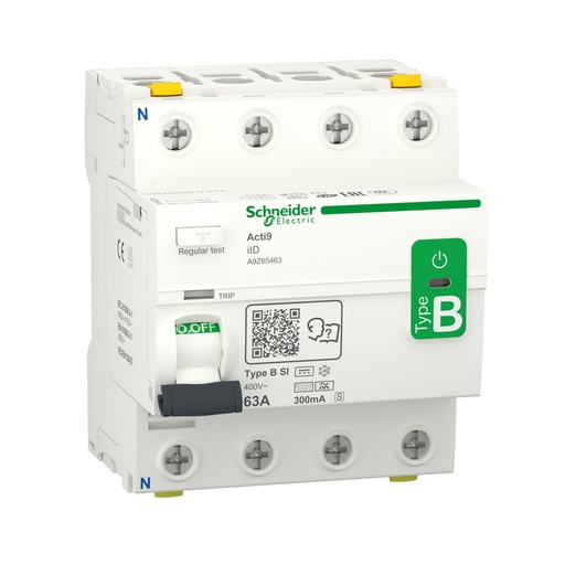 [A9Z65463] Acti9 iID 4P 63A 300SmA B-SI 