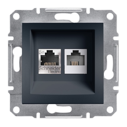 [EPH4900171] Asfora RJ45 CAT5E STP RJ12,Antrasit