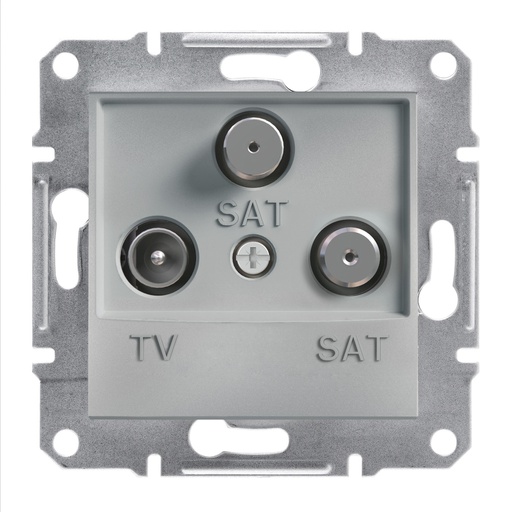 [EPH3600161] Asfora TV-SAT-SAT Priz SONLU 1DB Alüminyum