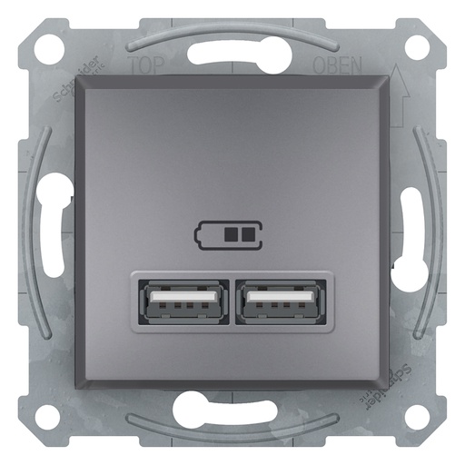 [EPH2700262] Asfora USB Prizi 2,1A çelik