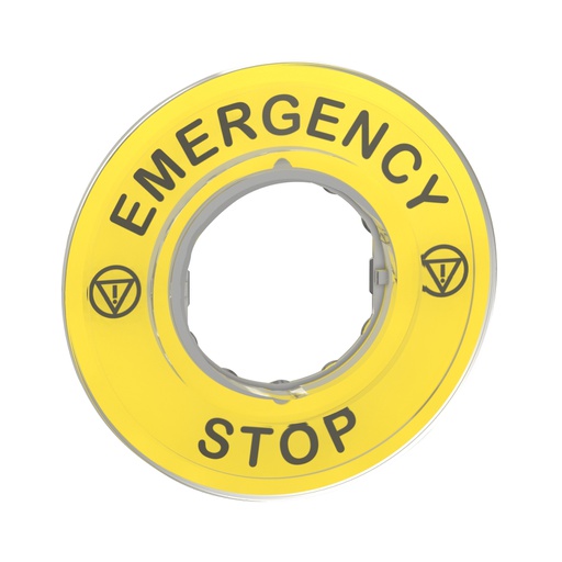 [ZBY9320] E. STOP LEGEND PLATE