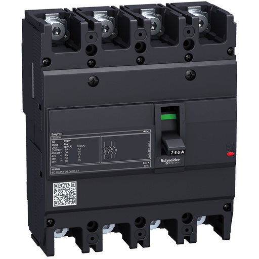 [EZC250H4125] EZC Devre Kesici 4P 36kA 220/240V 125A MCCB