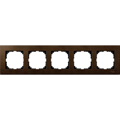 [MTN4055-3473] Merten Beşli çerçeve, M-Elegance Glass, Ceviz