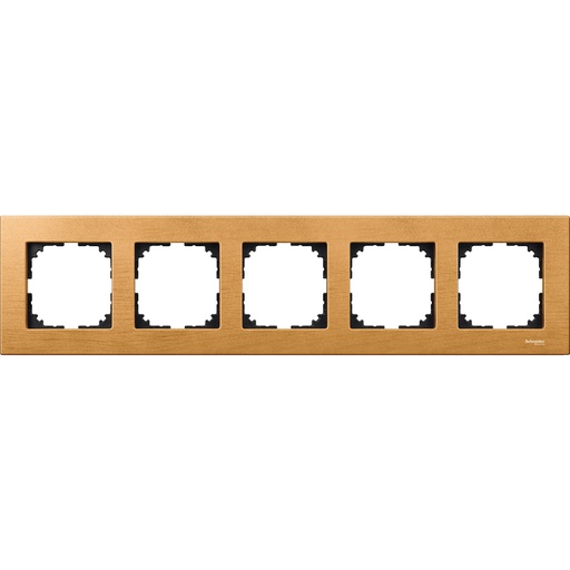 [MTN4055-3470] Merten Beşli çerçeve, M-Elegance Glass, Kayın