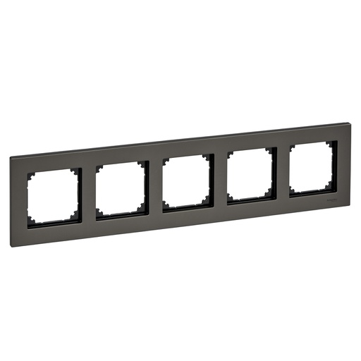 [MTN403514] Merten Beşli çerçeve, M-Elegance Glass, Rodyum grisi