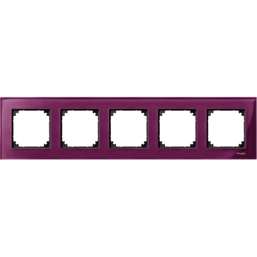 [MTN4050-3206] Merten Beşli çerçeve, M-Elegance Glass, Yakut kırmızısı