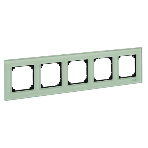 [MTN404504] Merten Beşli çerçeve, M-Elegance Glass, Zümrüt yeşili
