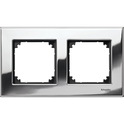 [MTN403239] Merten İkili çerçeve, M-Elegance Glass, Krom