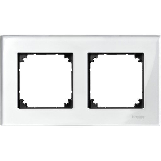 [MTN404219] Merten İkili çerçeve, M-Elegance Glass, Parlak beyaz