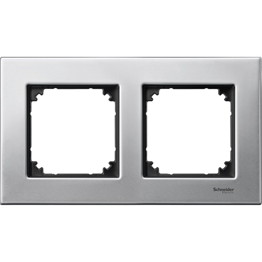 [MTN403260] Merten İkili çerçeve, M-Elegance Glass, Platinyum gümüşü